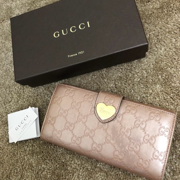 Gucci Handbags - EUC Heart Guccissima Leather Continental Wallet with  GUCCI box